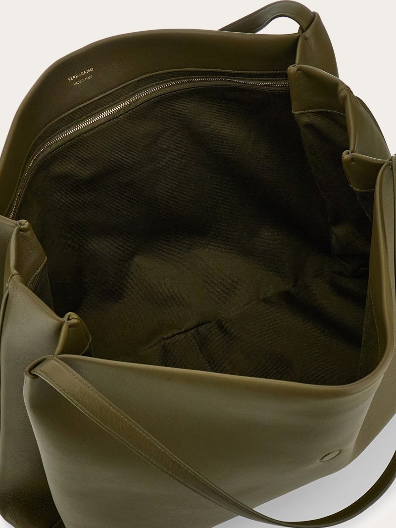 Ferragamo | Women's Tote Bag - Olive Green