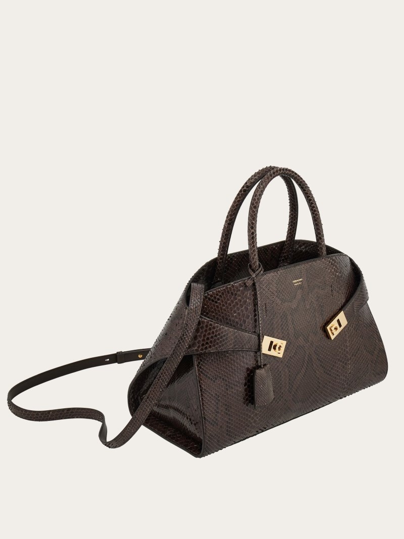 Ferragamo | Women's Hug Handbag - Testa Di Moro