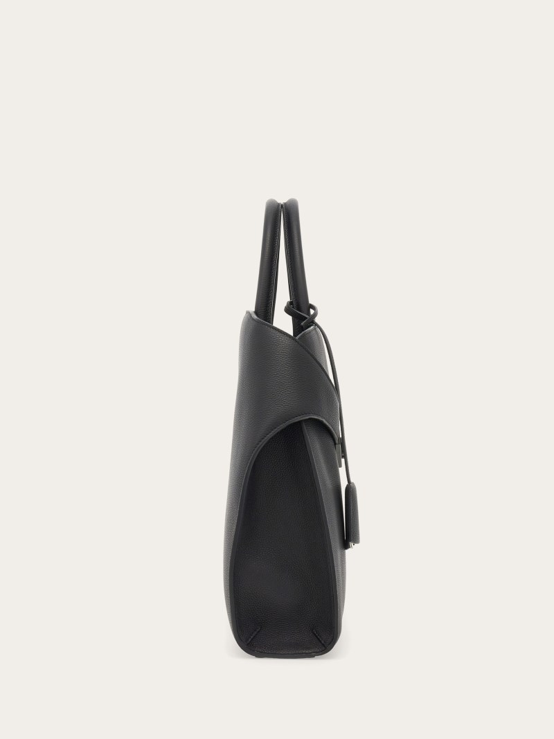 Ferragamo | Men's Hug Briefcase - Black