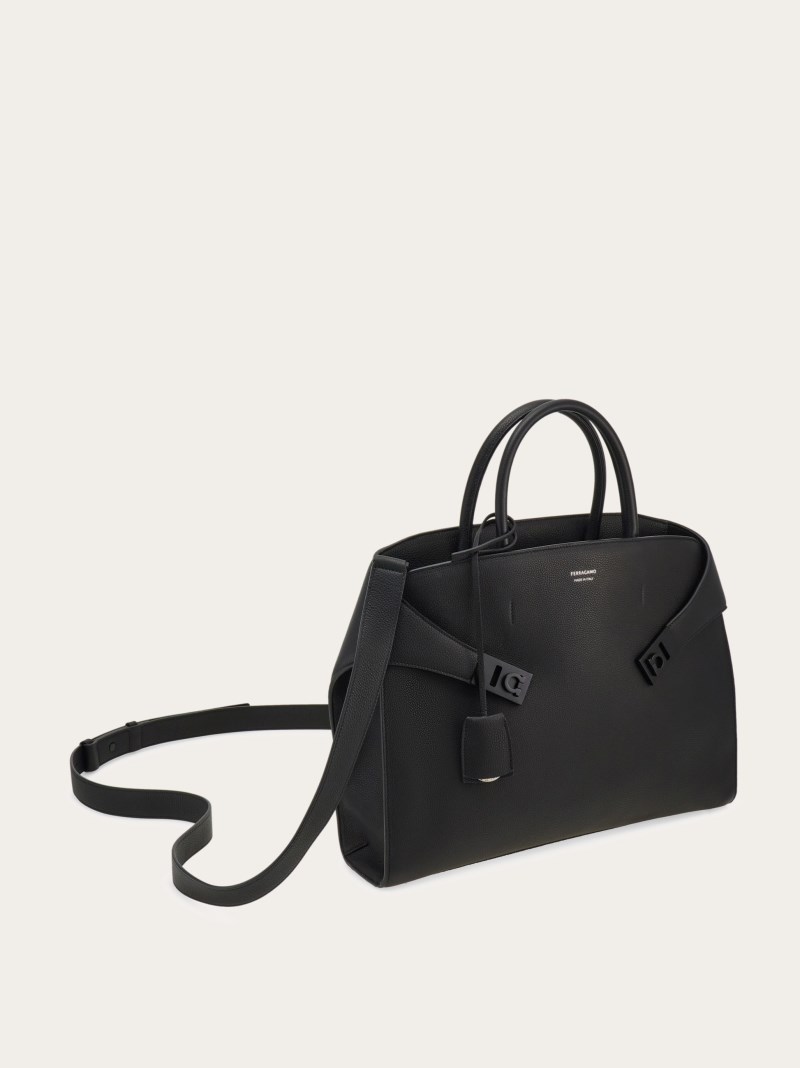 Ferragamo | Men's Hug Briefcase - Black