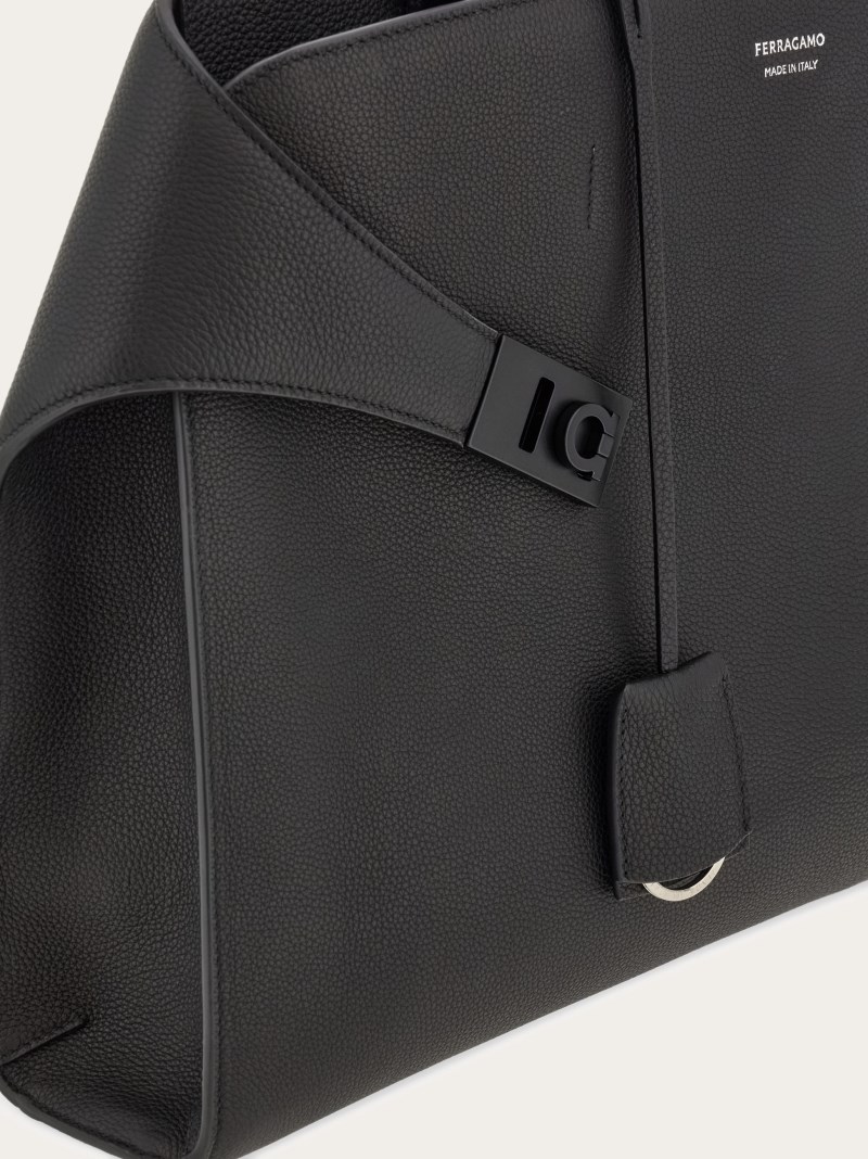 Ferragamo | Men's Hug Briefcase - Black