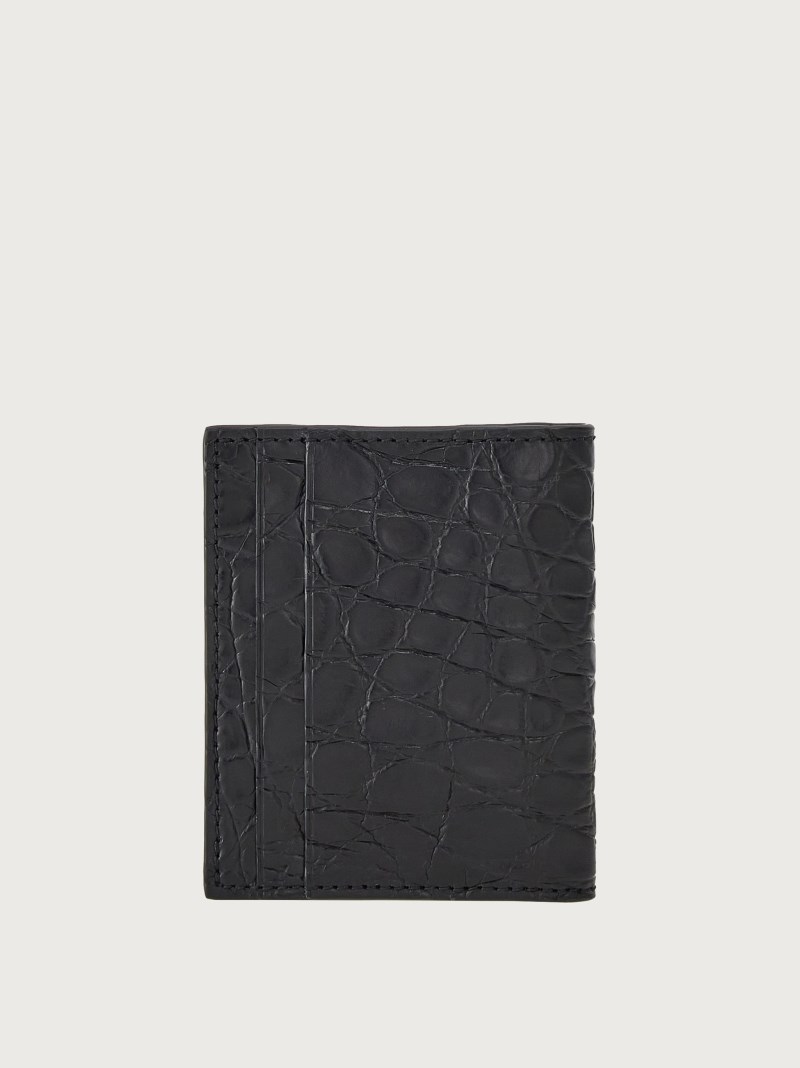 Ferragamo | Men's Gancini Credit Card Holder - Black