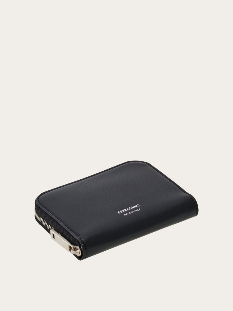 Ferragamo | Men's Zipped Credit Card Holder - Black
