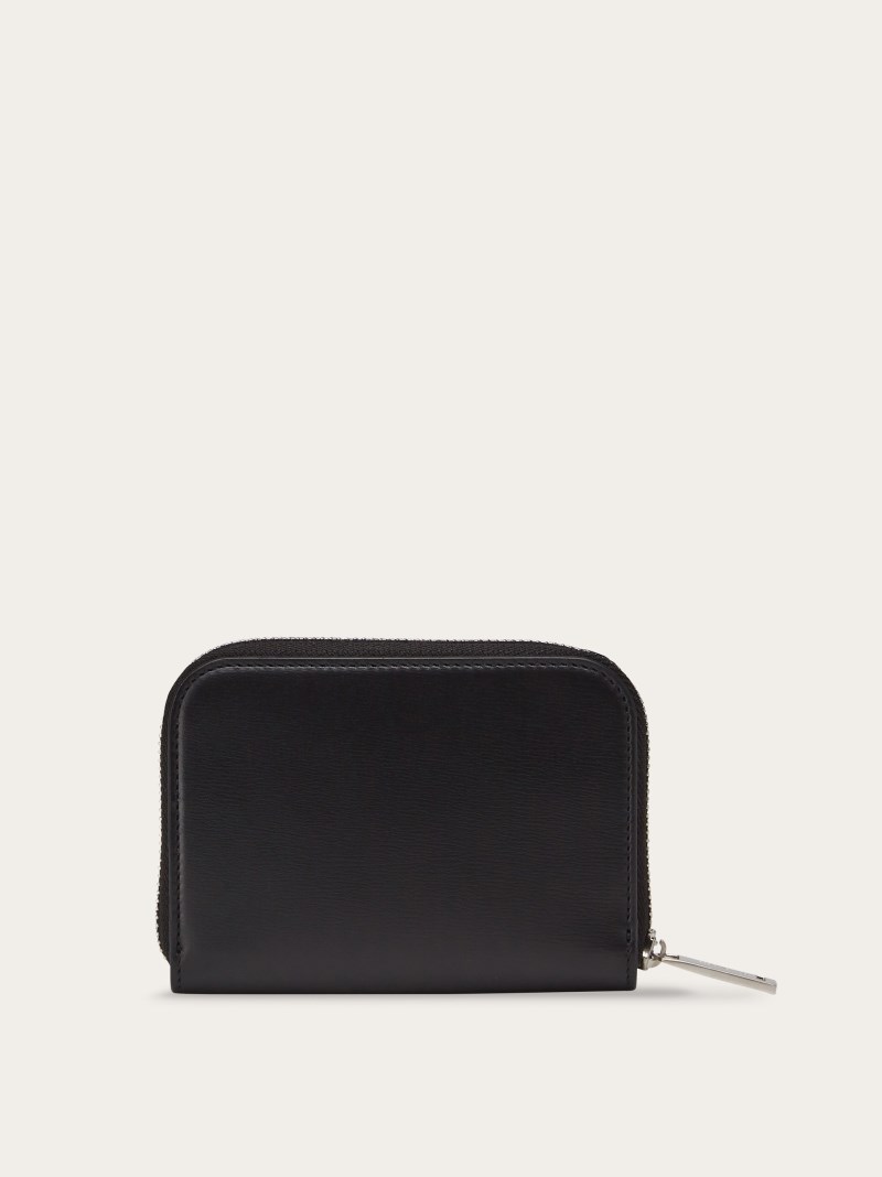 Ferragamo | Men's Zipped Credit Card Holder - Black