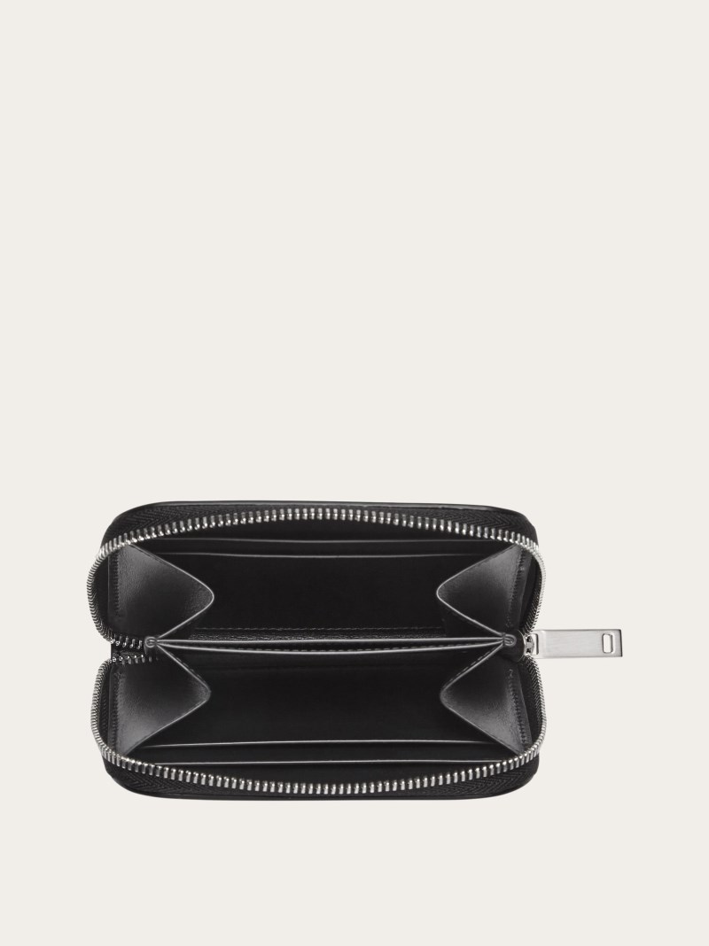 Ferragamo | Men's Zipped Credit Card Holder - Black