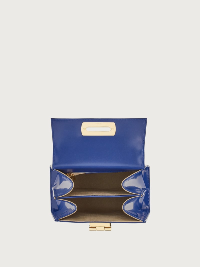 Ferragamo | Women's Iconic Top Handle - Midnight Blue