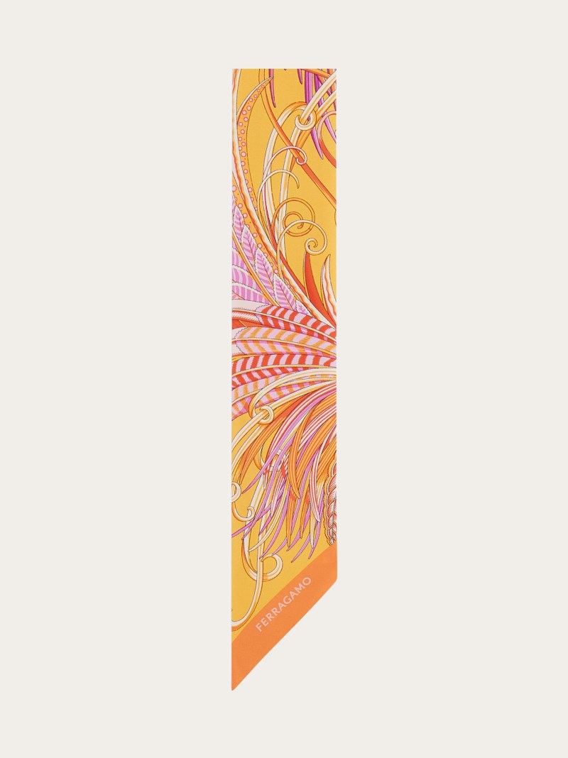 Ferragamo | Women's Animals Print Mini Bandeau - Orange/Fuchsia