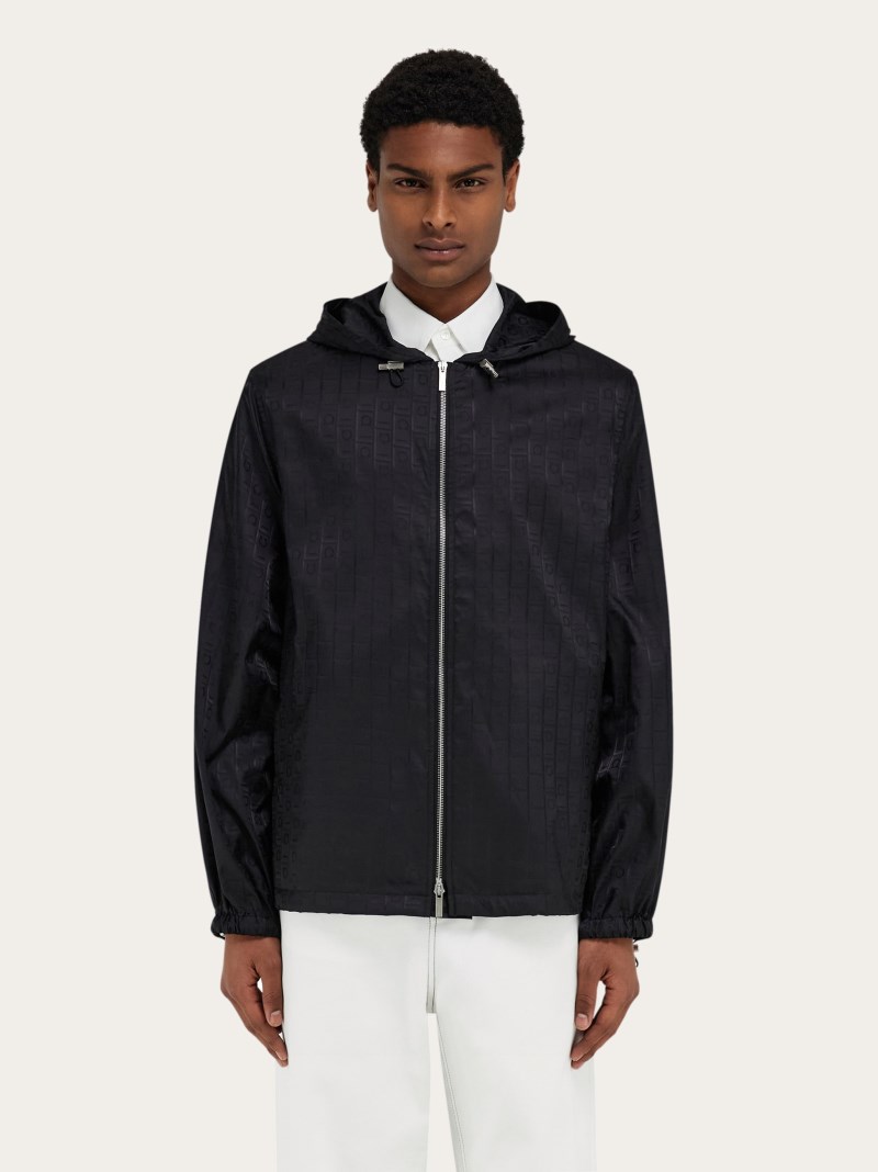 Ferragamo | Men's Short Raincoat - Black