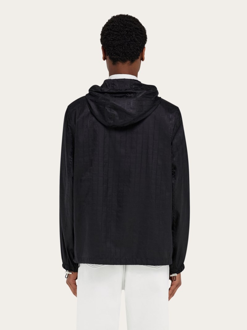 Ferragamo | Men's Short Raincoat - Black