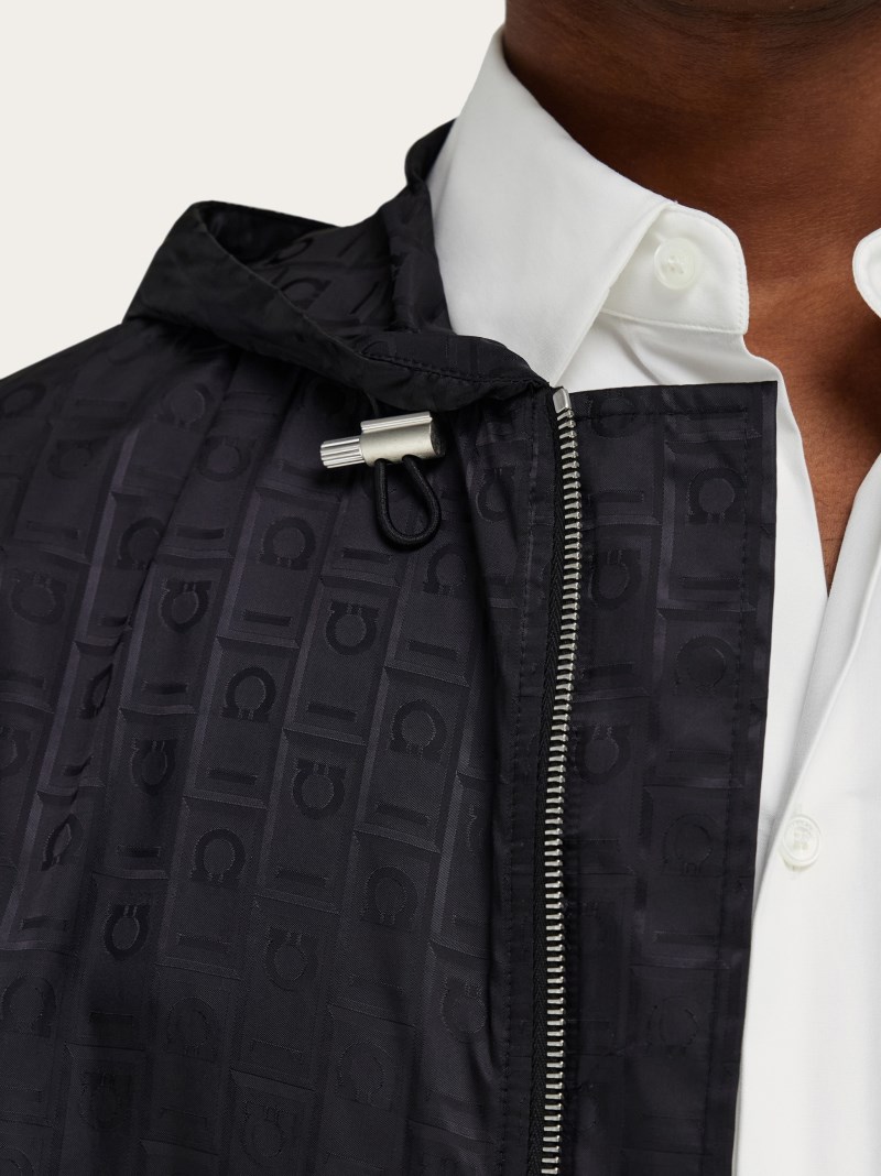 Ferragamo | Men's Short Raincoat - Black