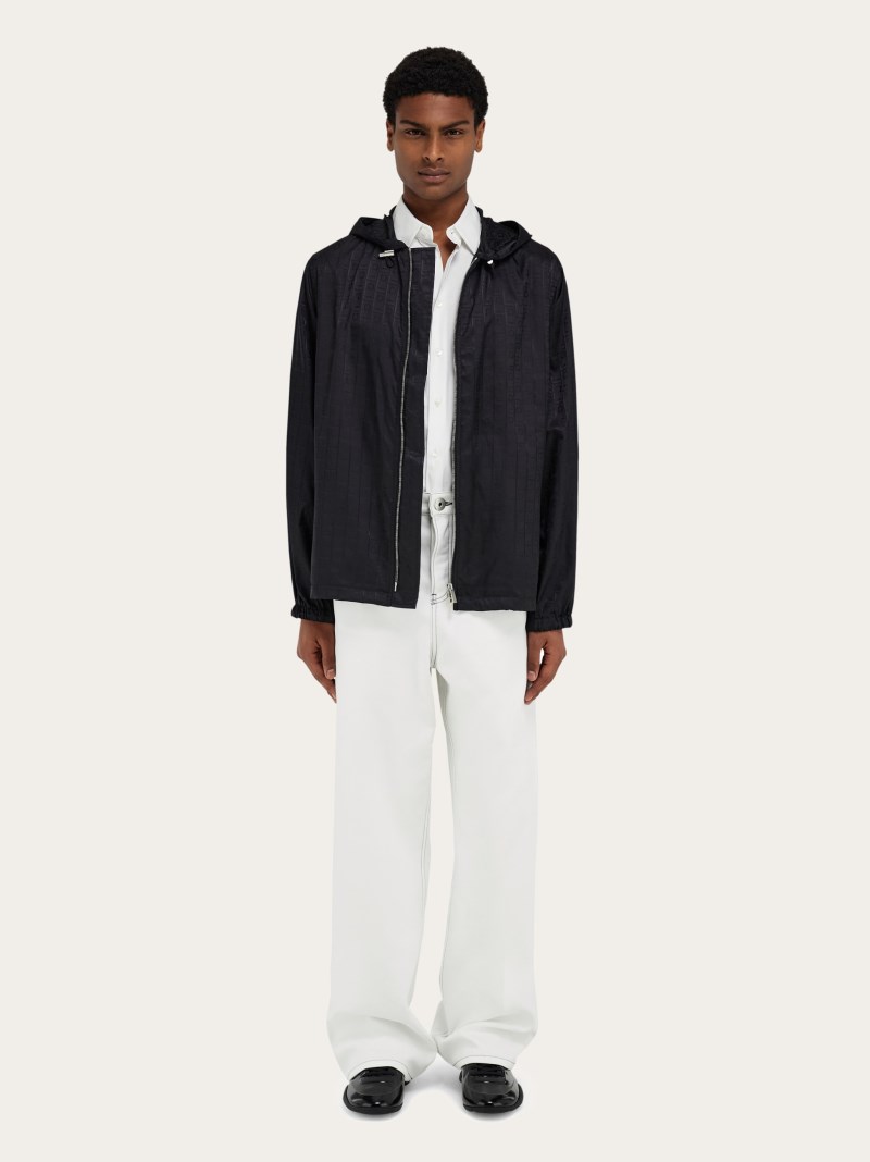 Ferragamo | Men's Short Raincoat - Black