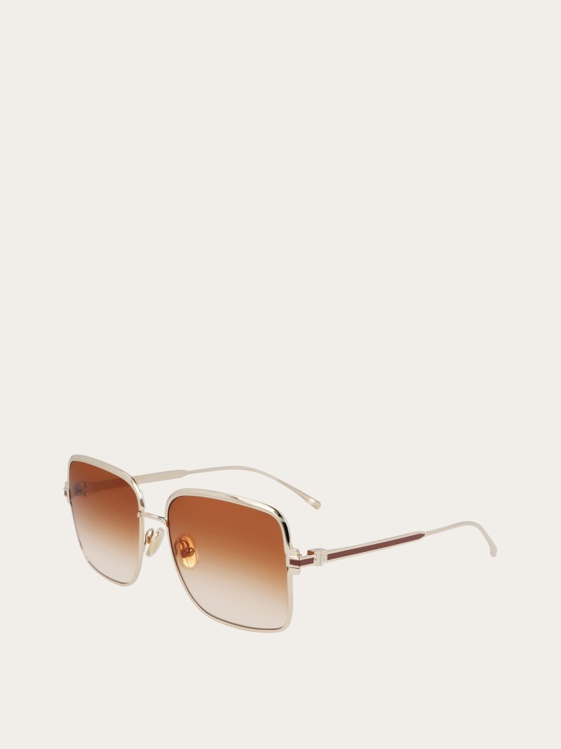 Ferragamo | Women's Sunglasses - Gold/Honey