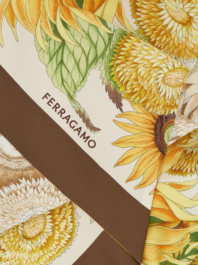 Ferragamo | Women's Sunflower Print Bandeau - Ivory