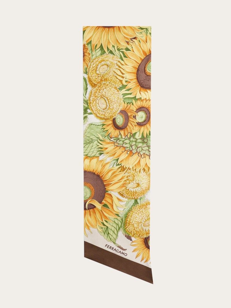Ferragamo | Women's Sunflower Print Bandeau - Ivory