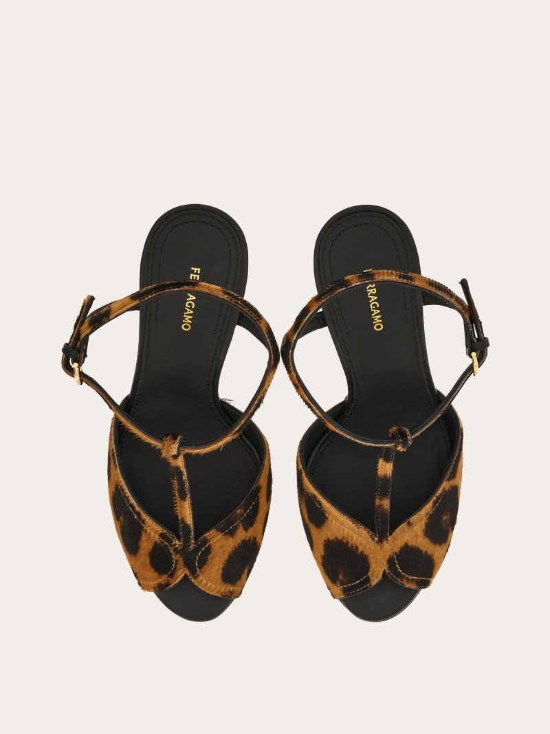 Ferragamo | Women's T-Bar Sandal - Multicolor