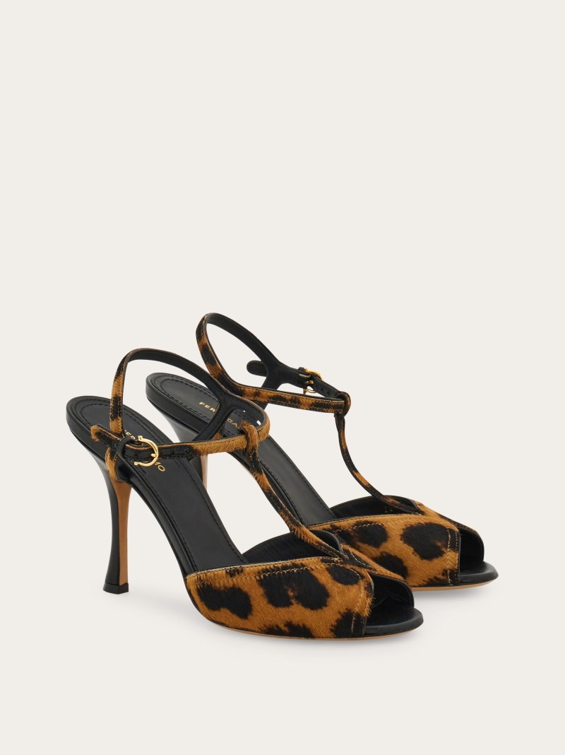 Ferragamo | Women's T-Bar Sandal - Multicolor