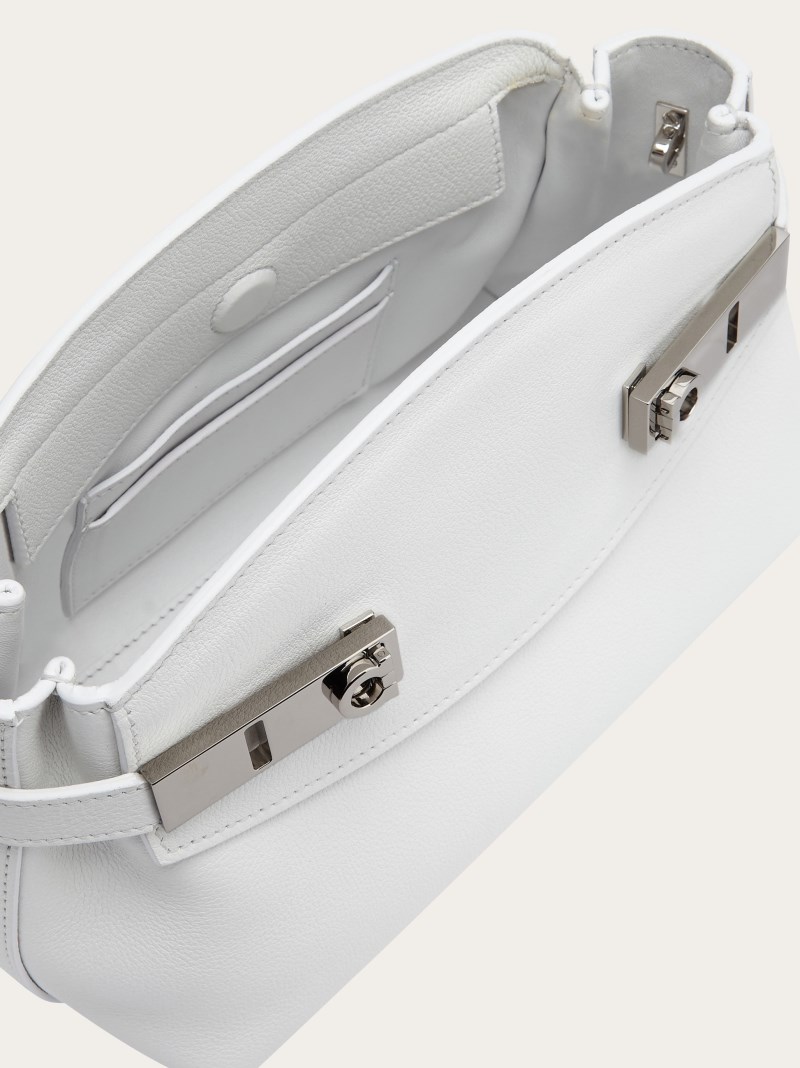 Ferragamo | Women's Hug Soft Crossbody Bag - Optic White