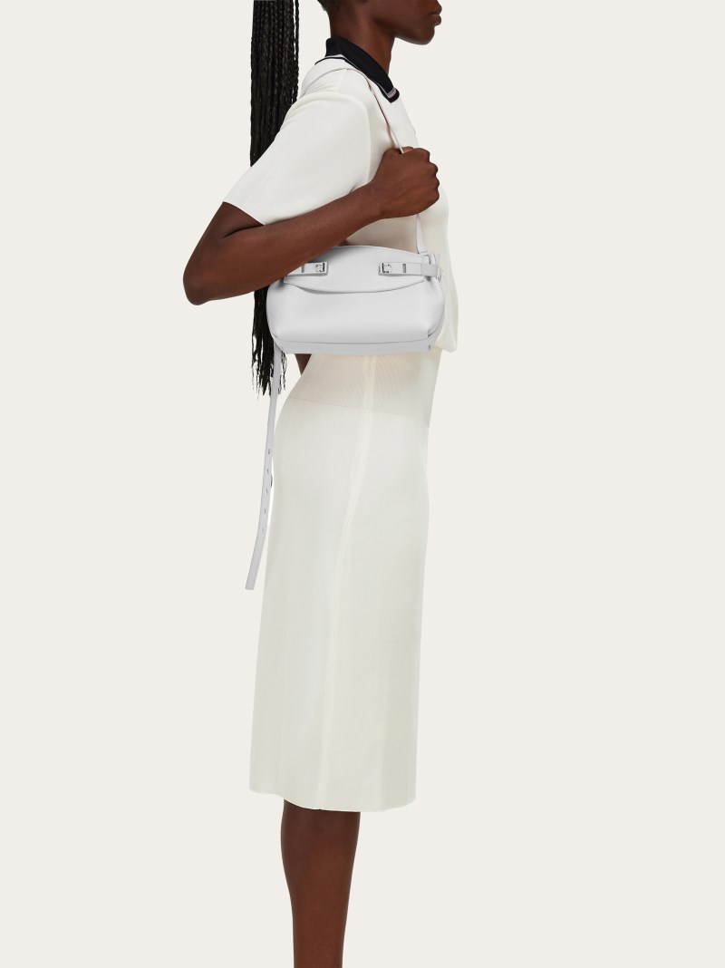 Ferragamo | Women's Hug Soft Crossbody Bag - Optic White