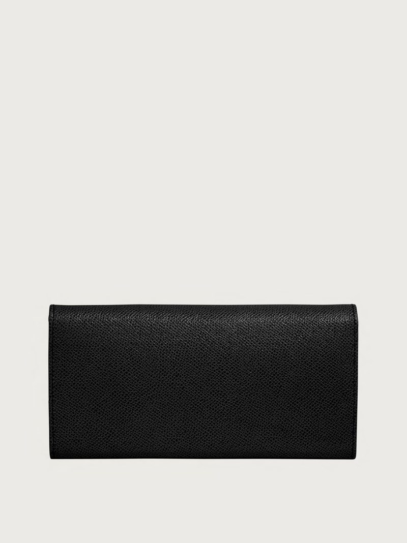 Ferragamo | Women's Gancini Continental Wallet - Black