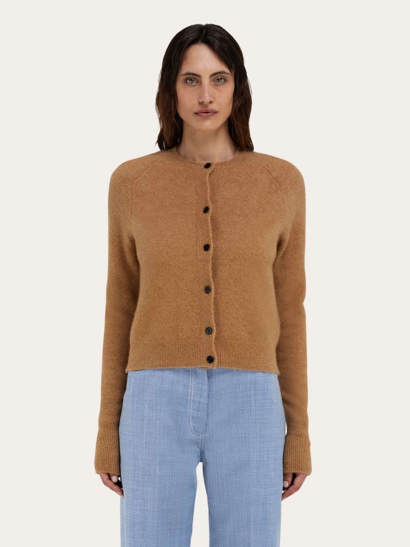 Ferragamo | Women's Wool Cardigan - Camel