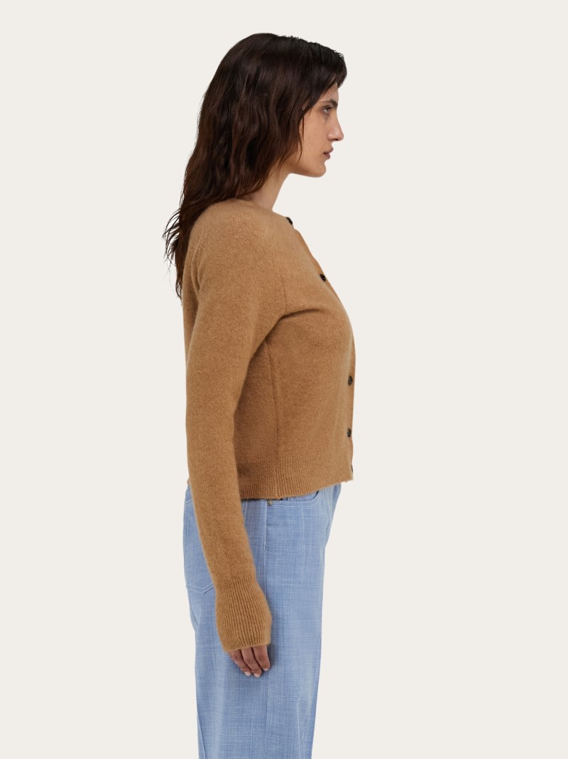 Ferragamo | Women's Wool Cardigan - Camel