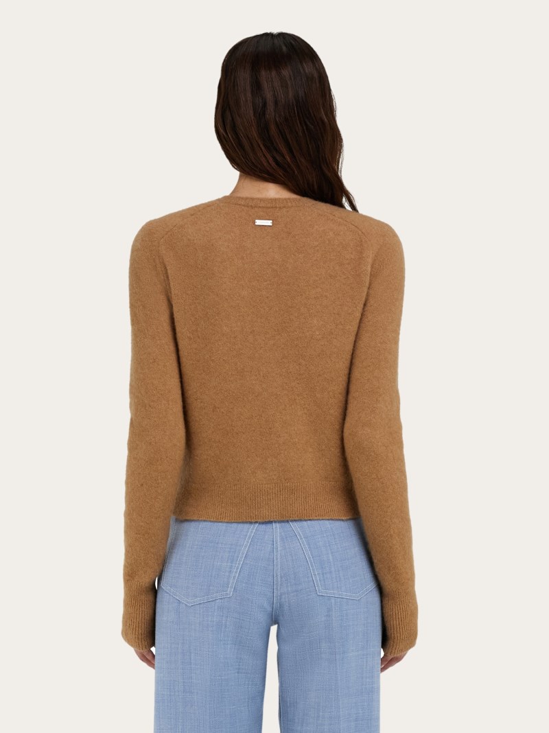 Ferragamo | Women's Wool Cardigan - Camel