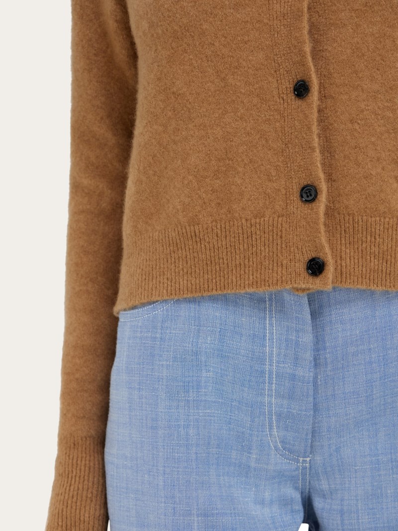 Ferragamo | Women's Wool Cardigan - Camel