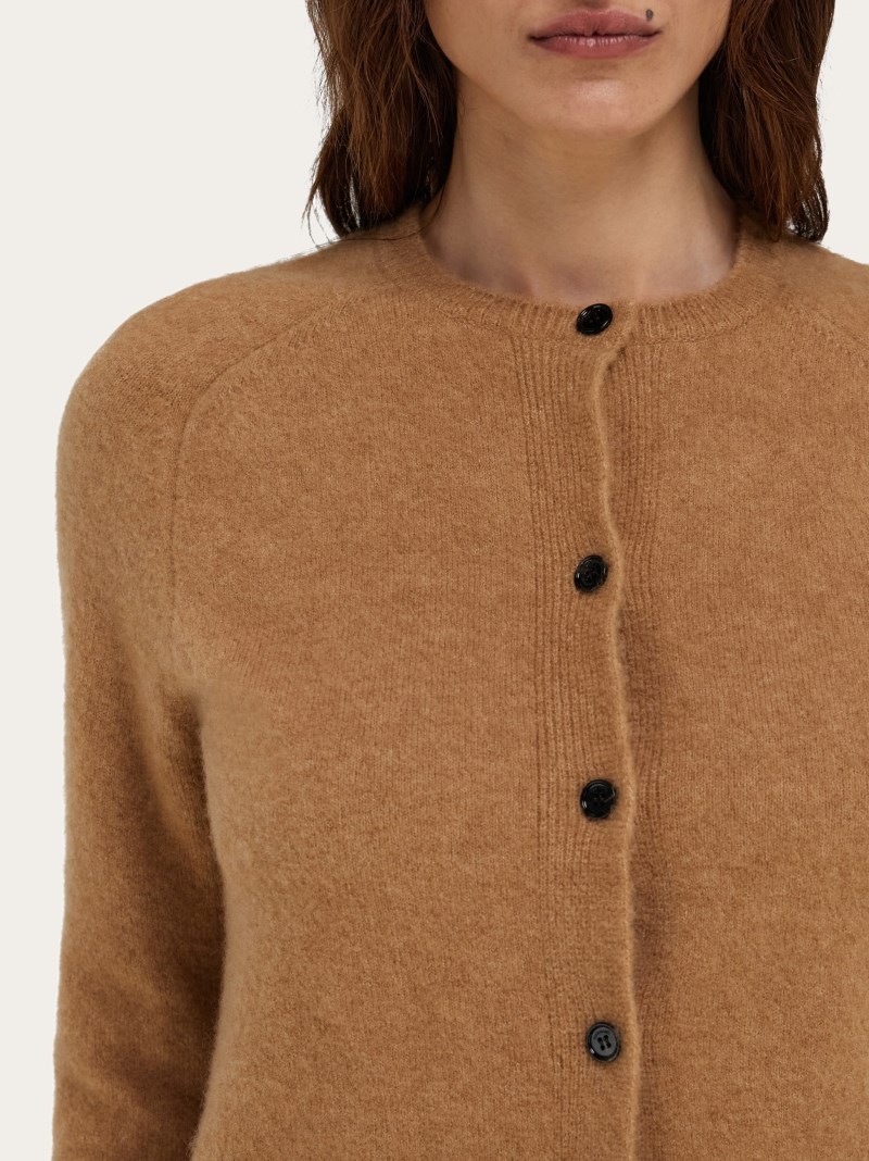 Ferragamo | Women's Wool Cardigan - Camel