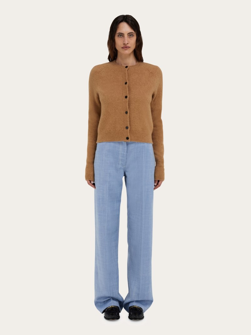 Ferragamo | Women's Wool Cardigan - Camel