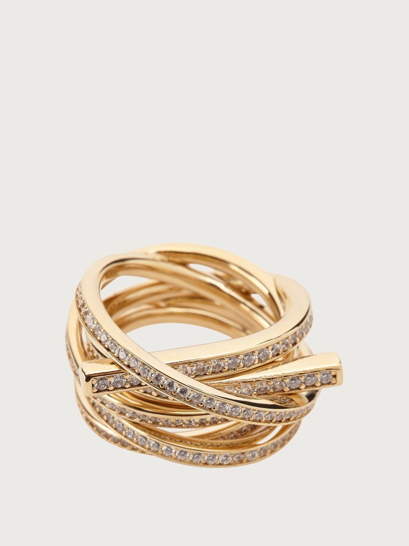 Ferragamo | Women's Gancini Ring - Gold (Size 52)