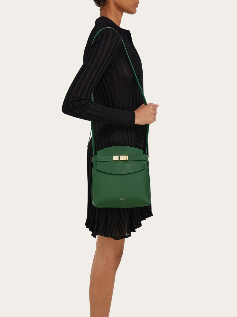 Ferragamo | Women's Hug Messenger Bag - Forest Green