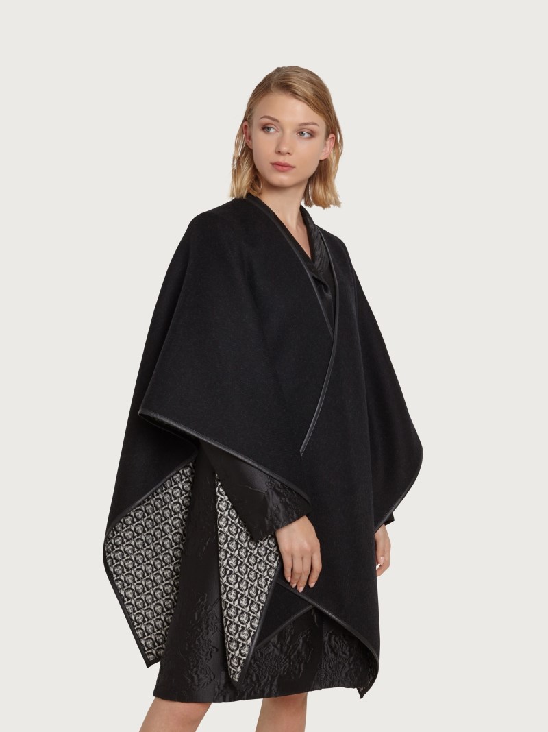Ferragamo | Women's Gancini Cape - Black