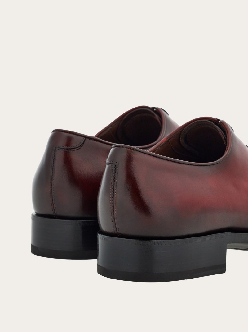 Ferragamo | Men's Tramezza Oxford With Covered Laces - Flame Red