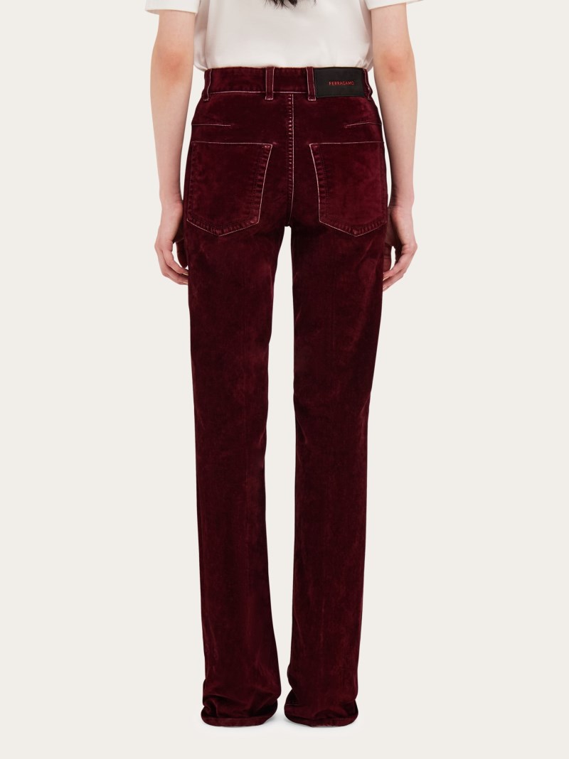 Ferragamo | Women's Five Pocket Trouser - Oxblood