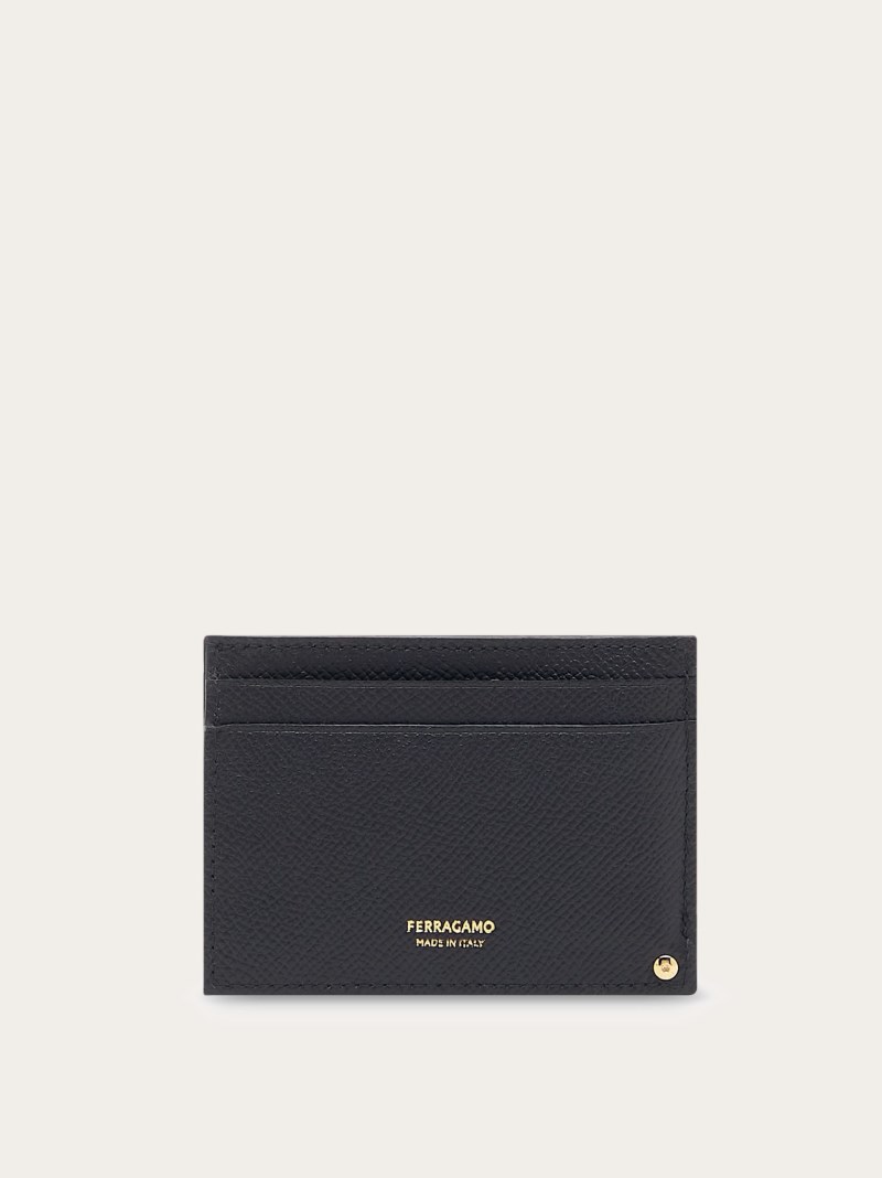 Ferragamo | Men's Gancini Credit Card Holder - Black