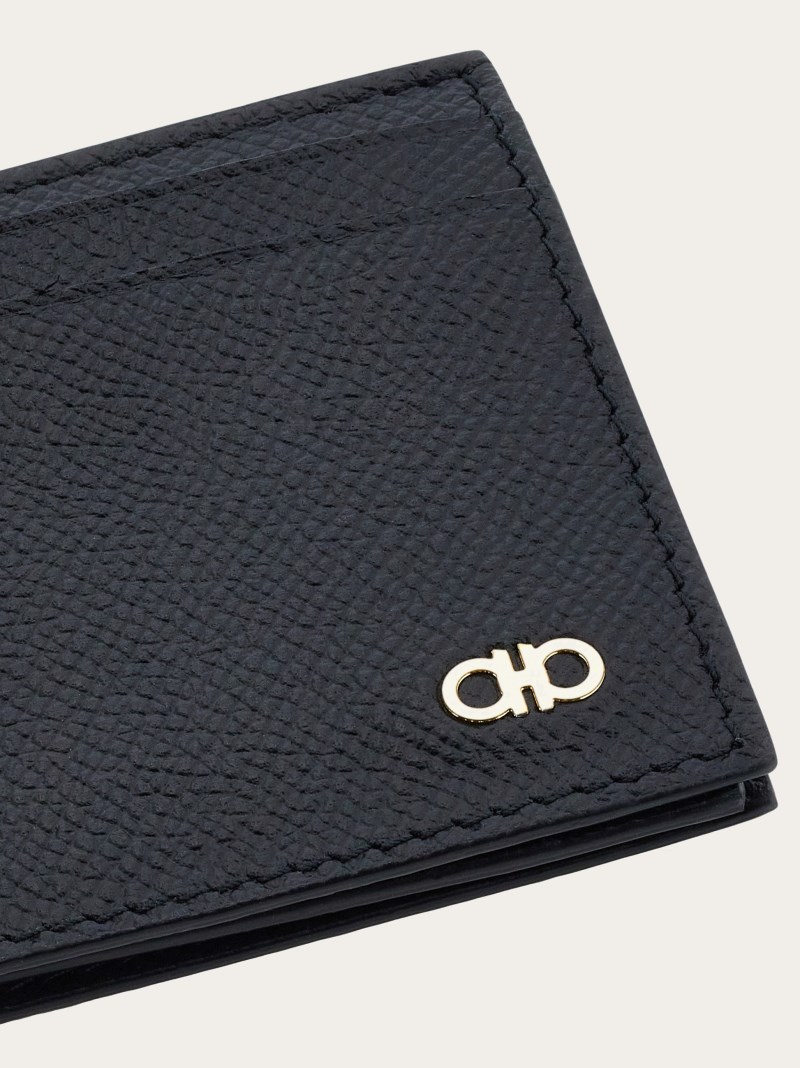 Ferragamo | Men's Gancini Credit Card Holder - Black
