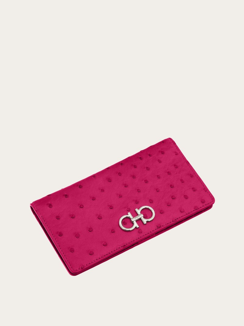 Ferragamo | Women's Gancini Continental Wallet - Cerise Pink