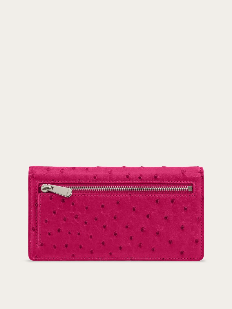 Ferragamo | Women's Gancini Continental Wallet - Cerise Pink