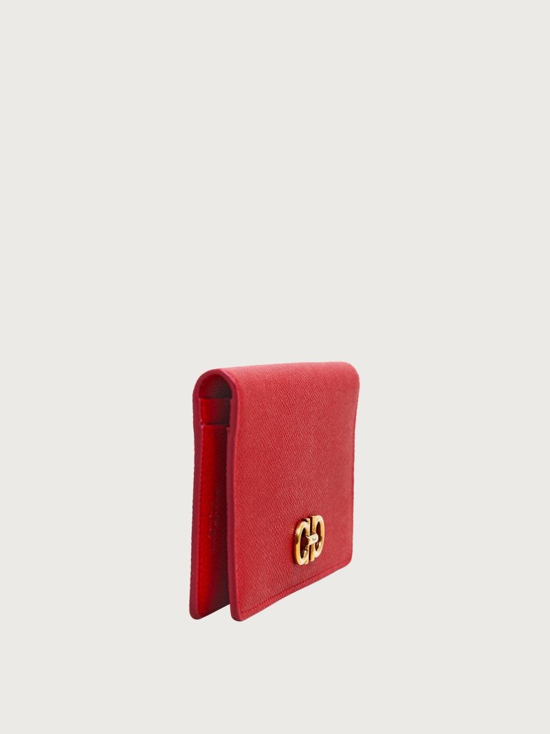 Ferragamo | Women's Gancini Continental Wallet - Lipstick Red
