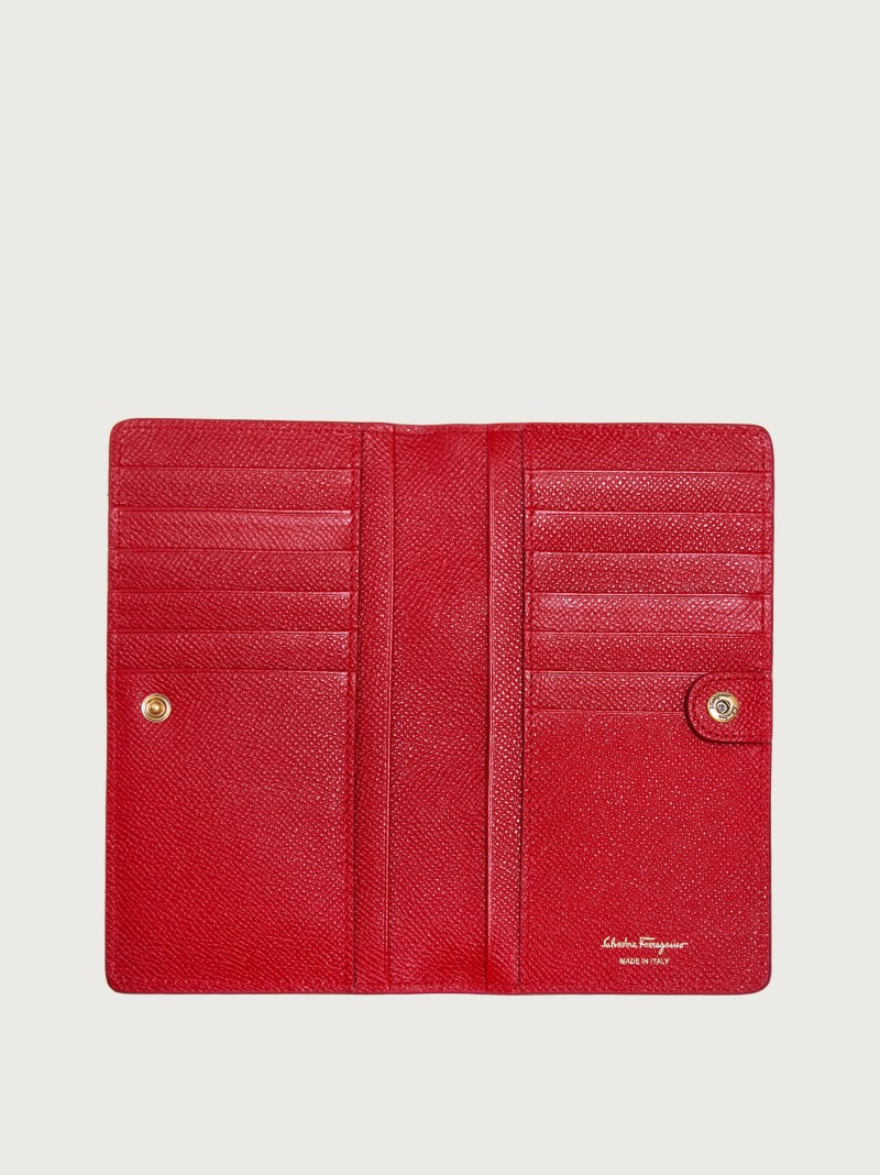 Ferragamo | Women's Gancini Continental Wallet - Lipstick Red