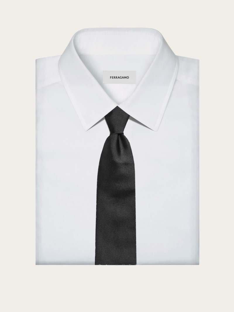 Ferragamo | Men's Silk Tie - Black
