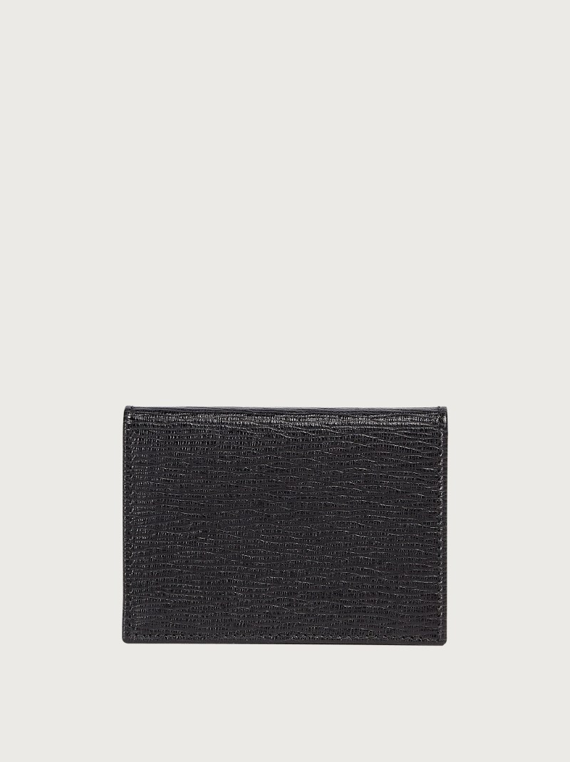 Ferragamo | Men's Gancini Credit Card Holder - Black