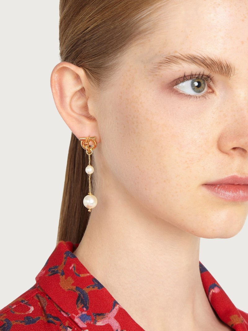 Ferragamo | Women's Gancini Earrings - Gold