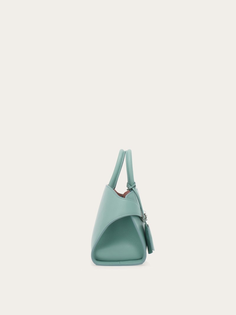 Ferragamo | Women's Hug Bicolor Handbag - Nylund Pink/Lucky Charme