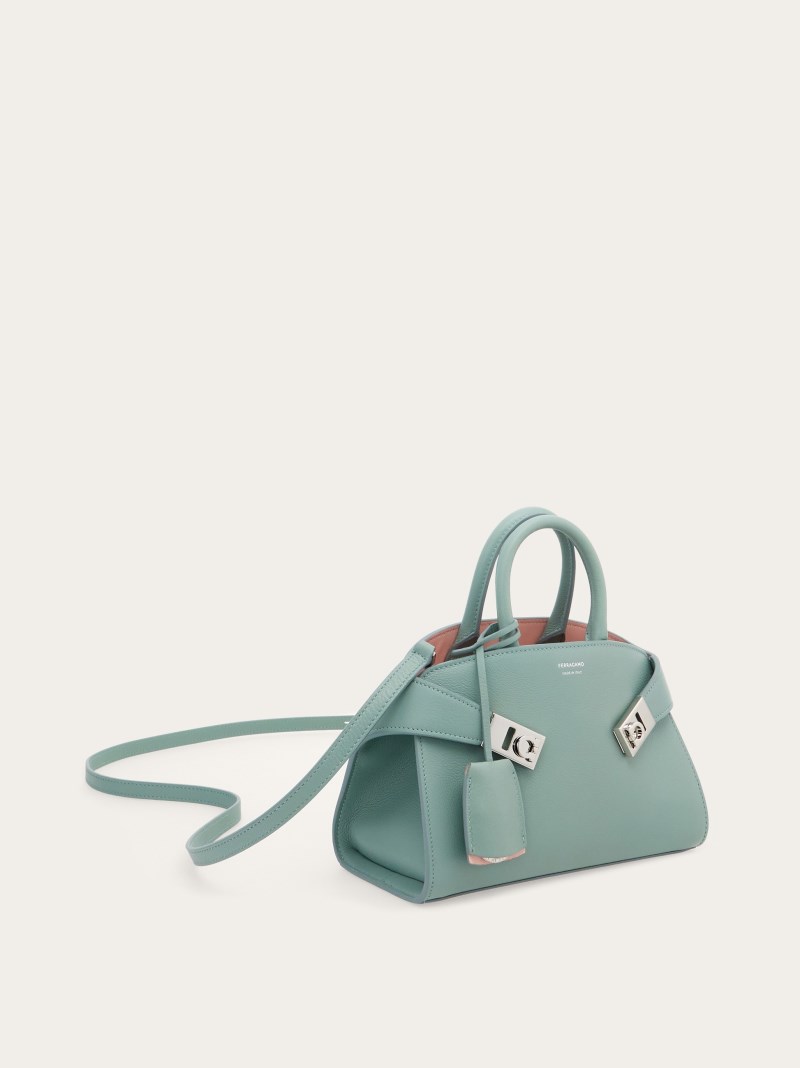 Ferragamo | Women's Hug Bicolor Handbag - Nylund Pink/Lucky Charme