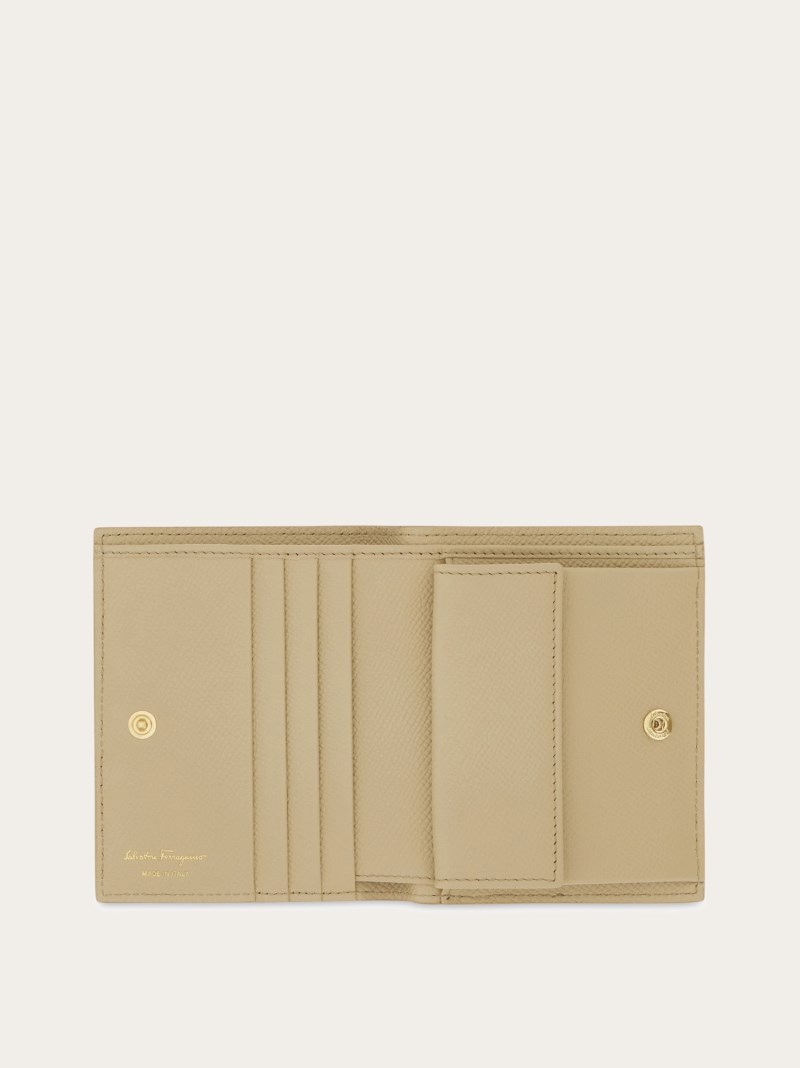 Ferragamo | Women's Gancini Compact Wallet - Stone