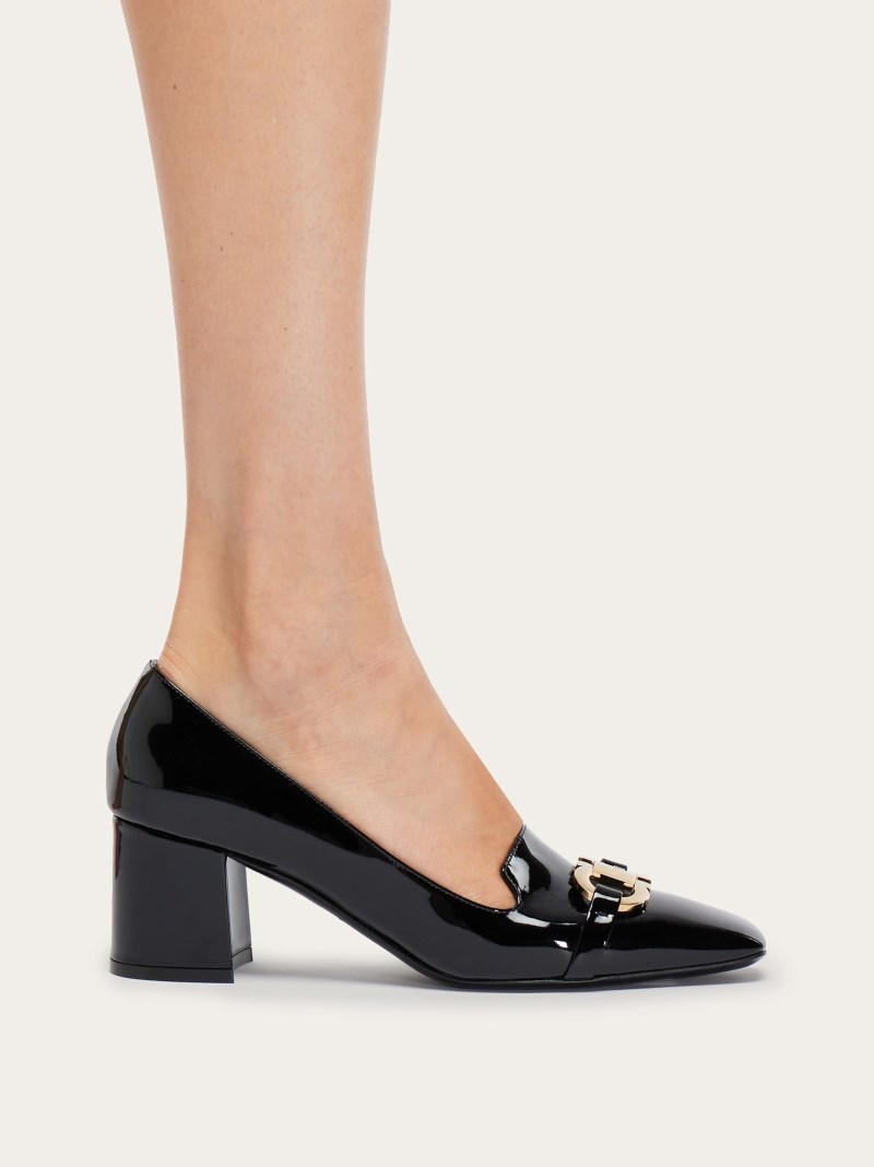 Ferragamo | Women's Pump With Gancini Ornament - Black