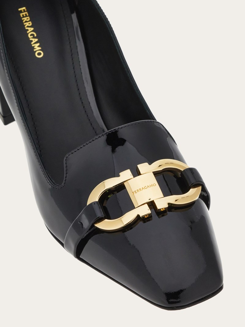 Ferragamo | Women's Pump With Gancini Ornament - Black