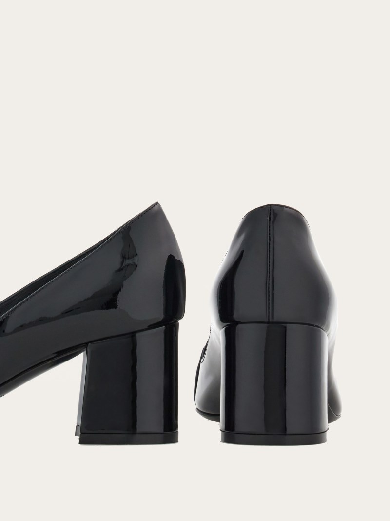 Ferragamo | Women's Pump With Gancini Ornament - Black