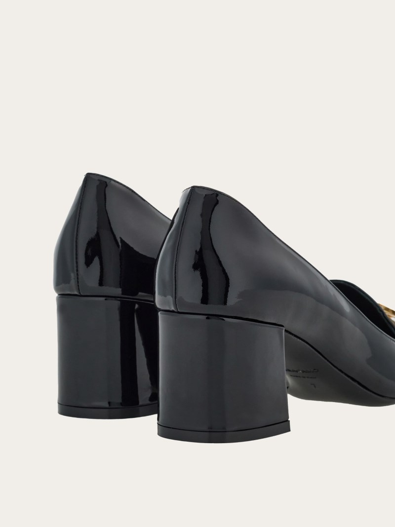 Ferragamo | Women's Pump With Gancini Ornament - Black